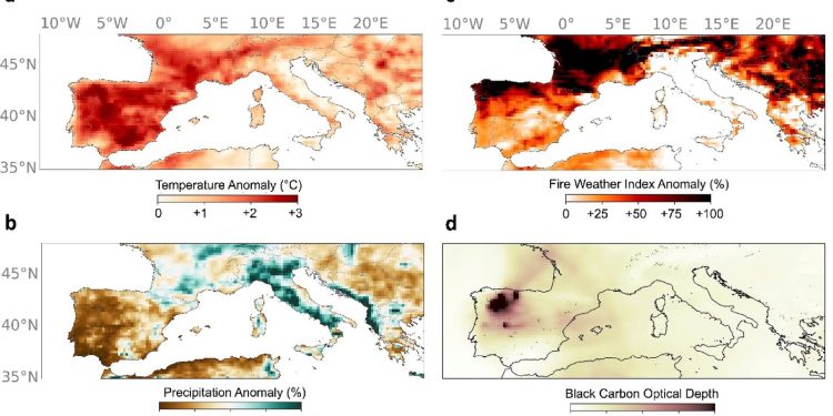 Incendi nel Sud Europa: condizioni a rischio raddoppiate dal 1981